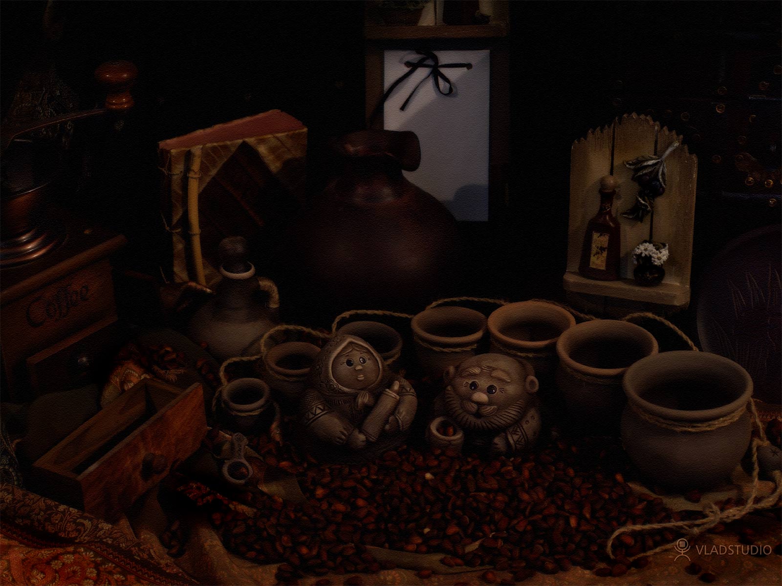 Темные обои