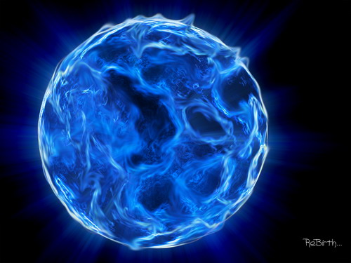 Компьютерная графика - светящийся земной шар