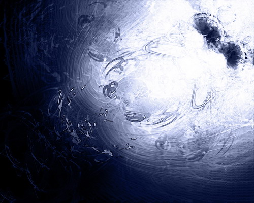 Компьютерная графика - вид со дна океана