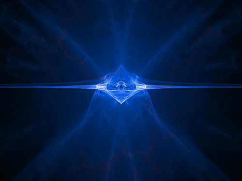 Компьютерная графика синяя абстракция