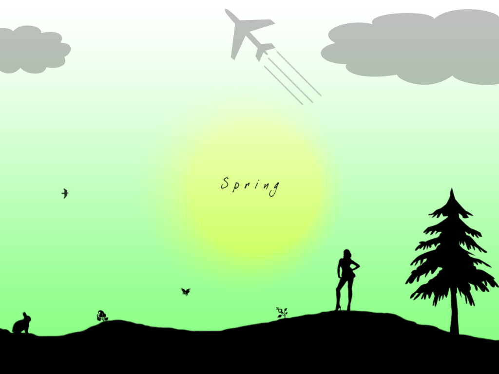 Легкие рисованые обои