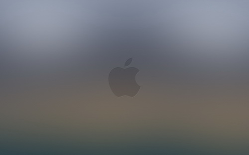 объемное серое яблочко apple