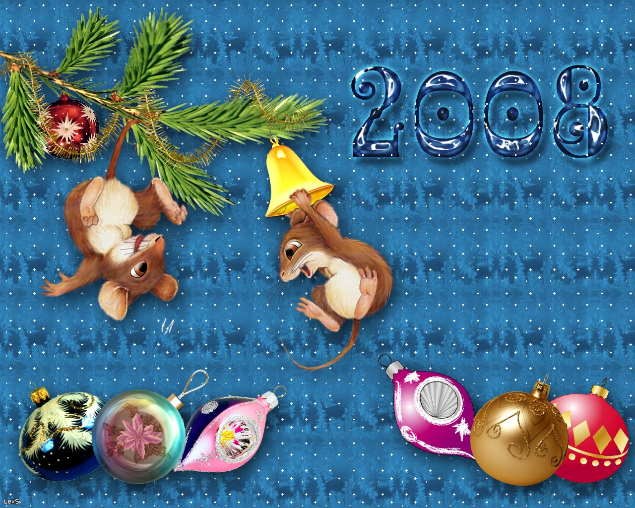 Рождественские и новогодние обои