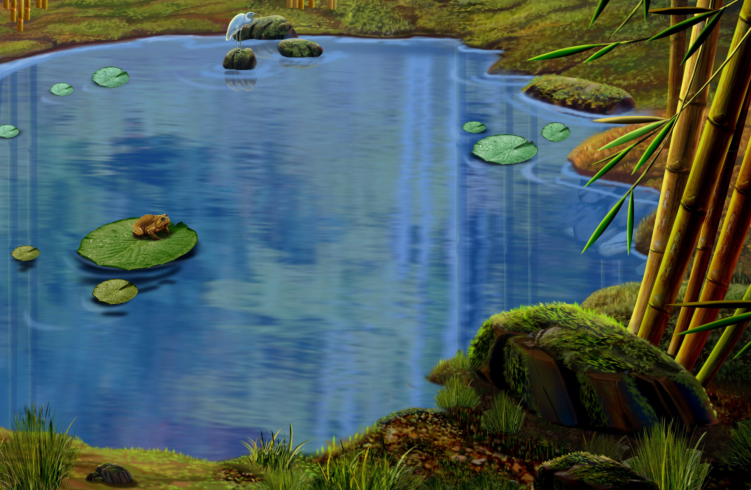 Рисованные обои