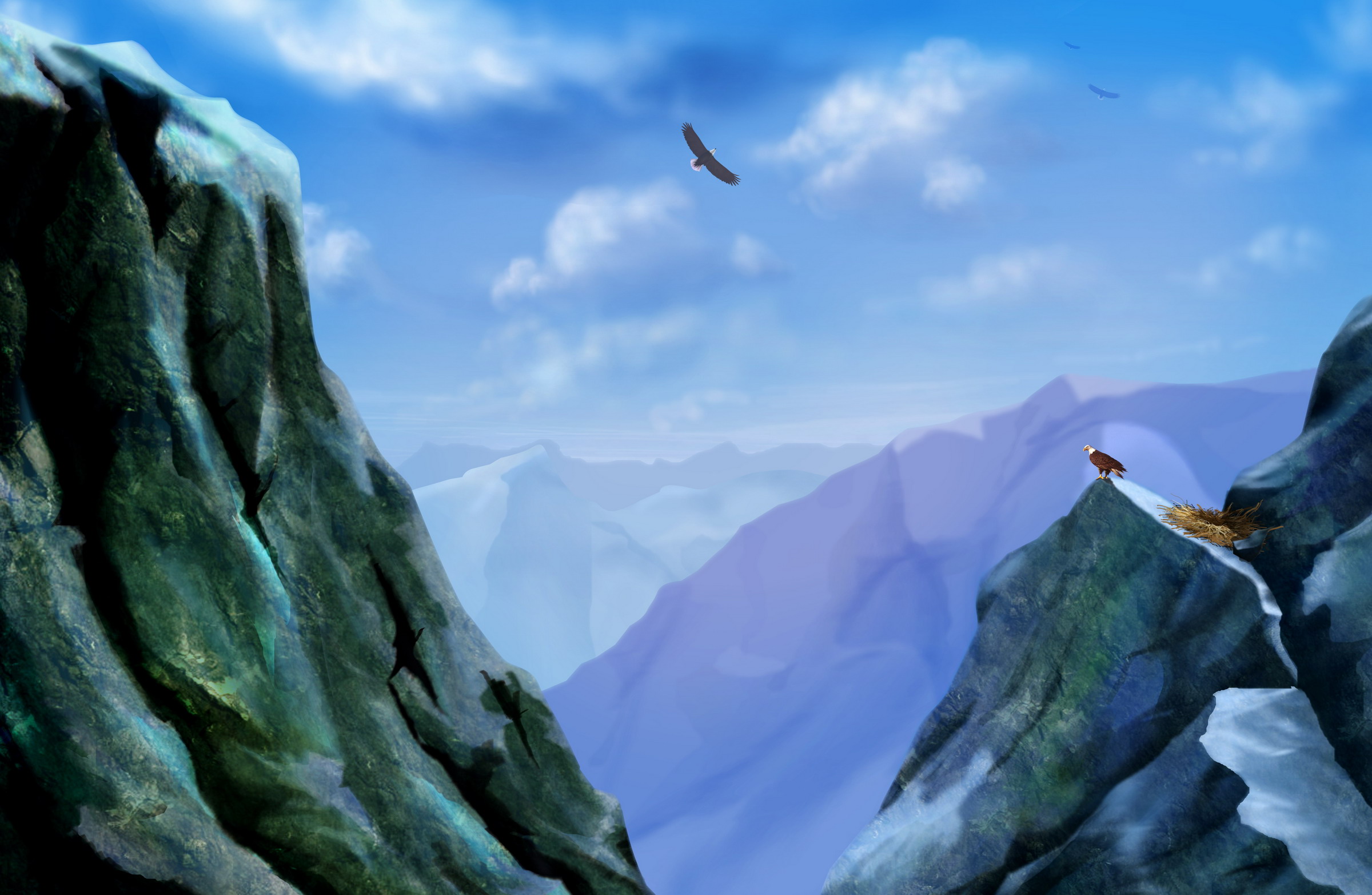 Рисованные обои