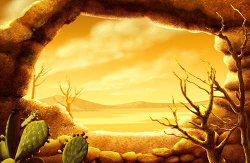 Рисованные обои