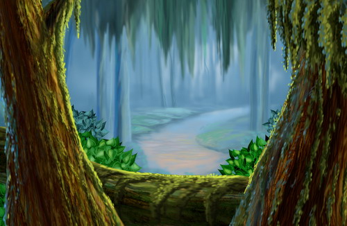 Рисованные обои