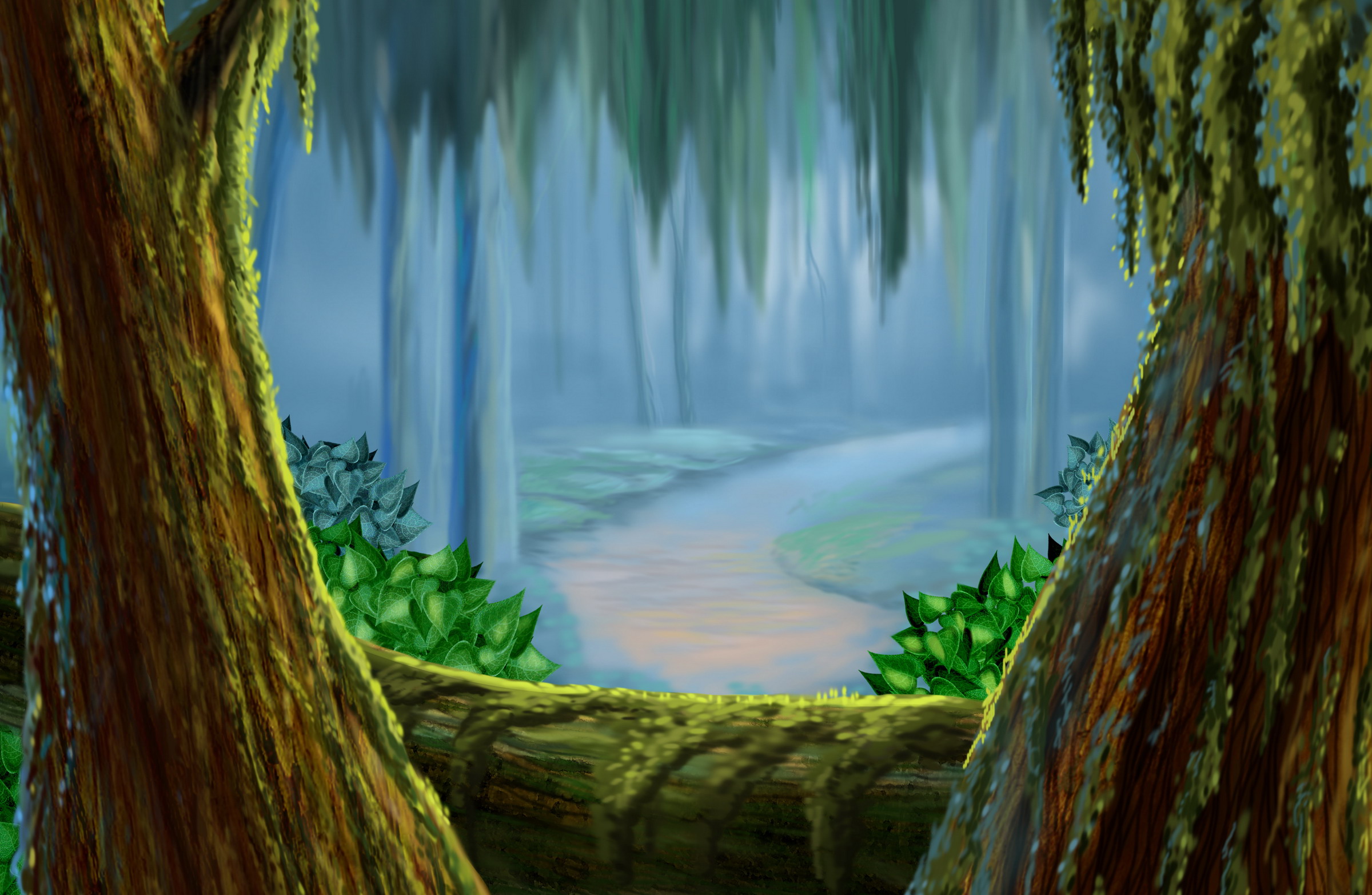 Рисованные обои