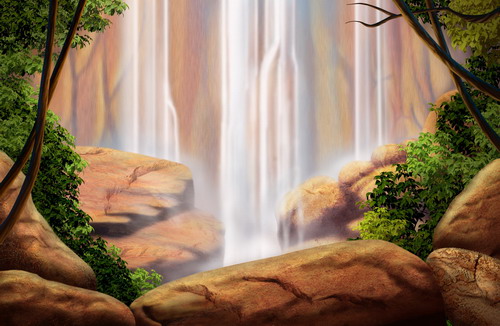 Рисованные обои