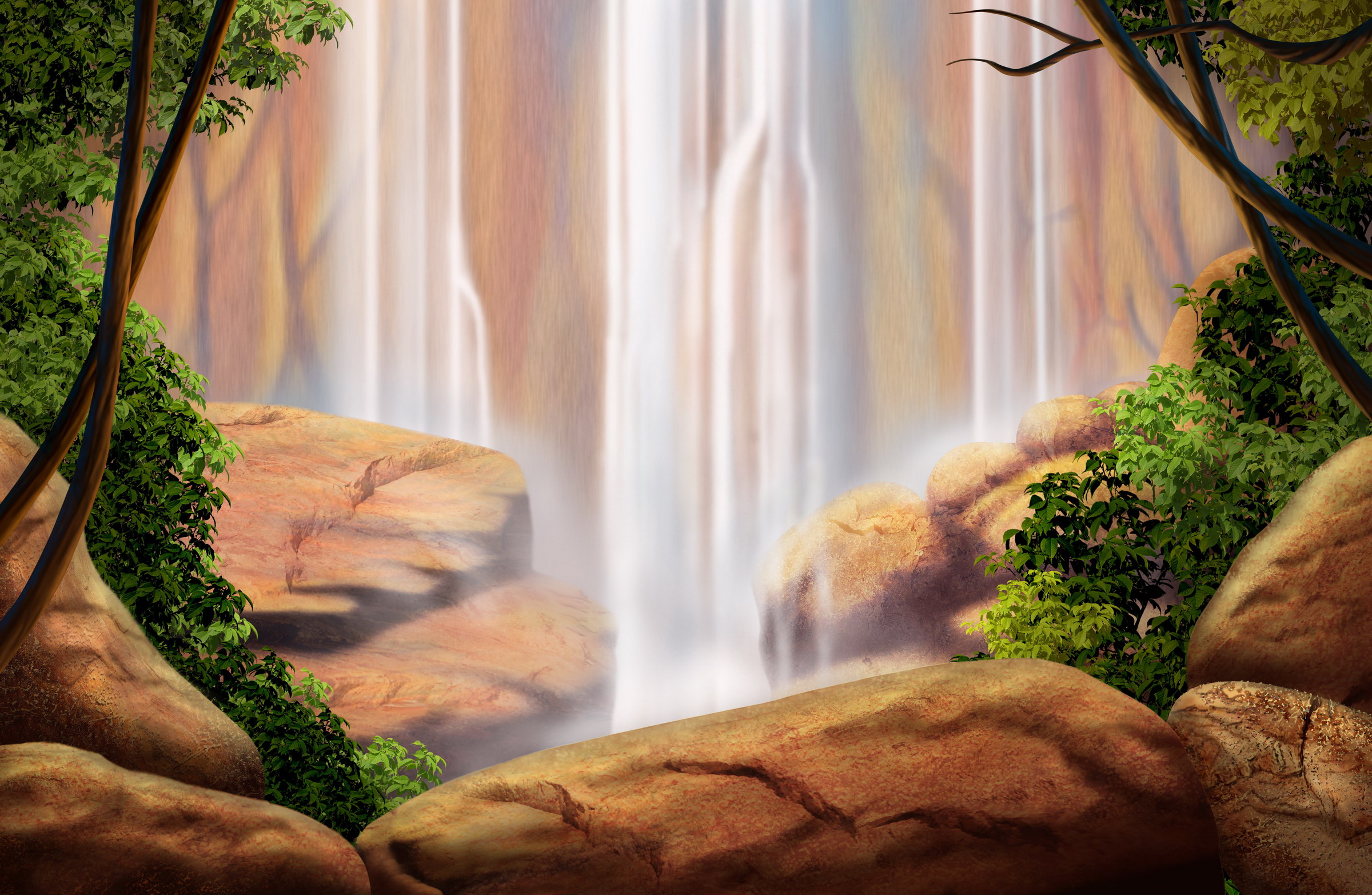 Рисованные обои