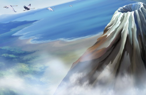 Рисованные обои