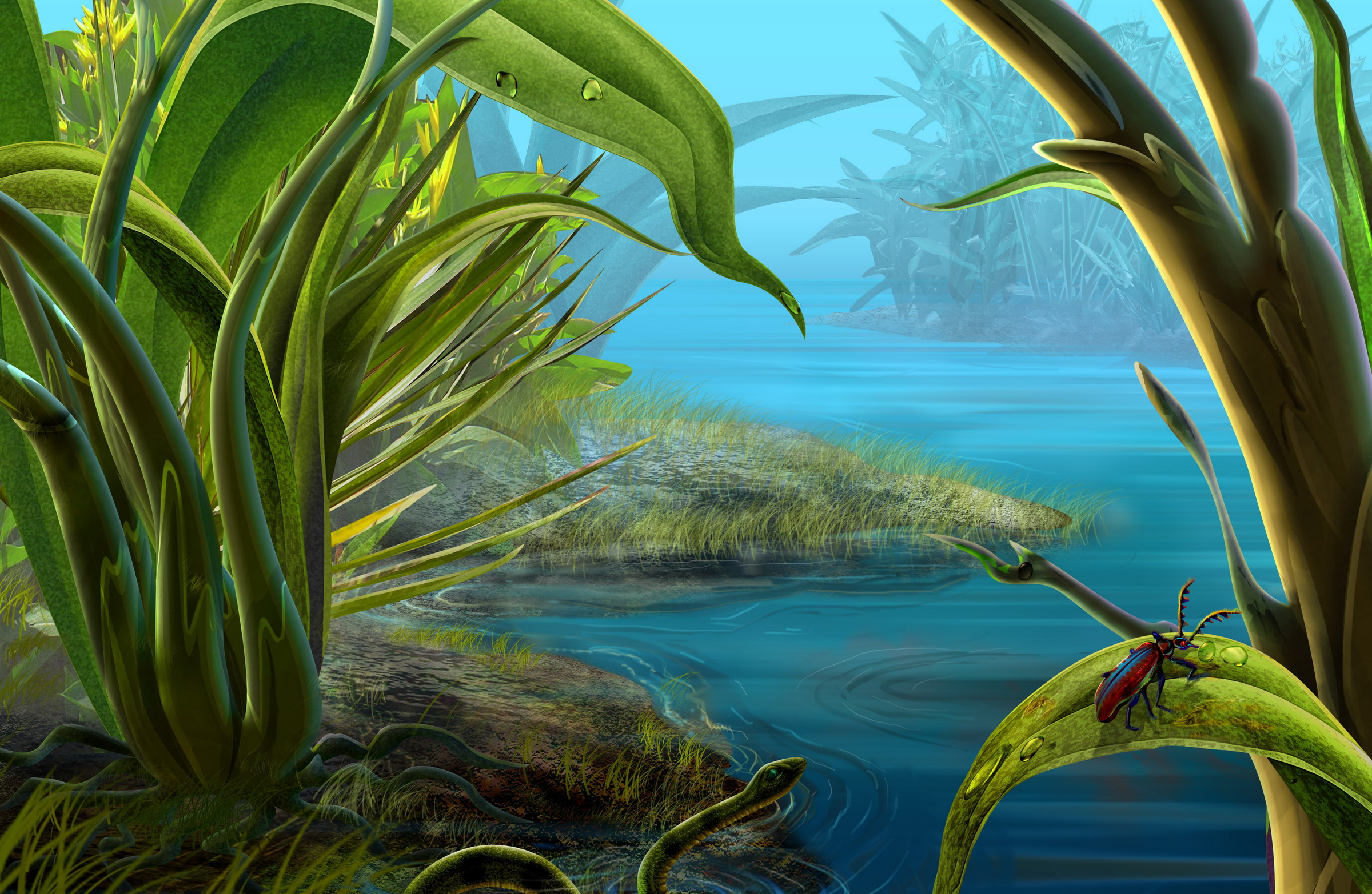 Рисованные обои