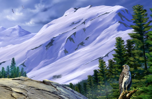 Рисованные обои