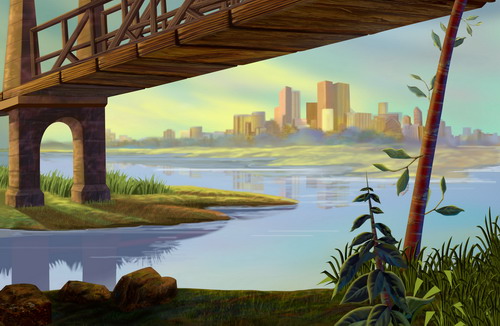 Рисованные обои