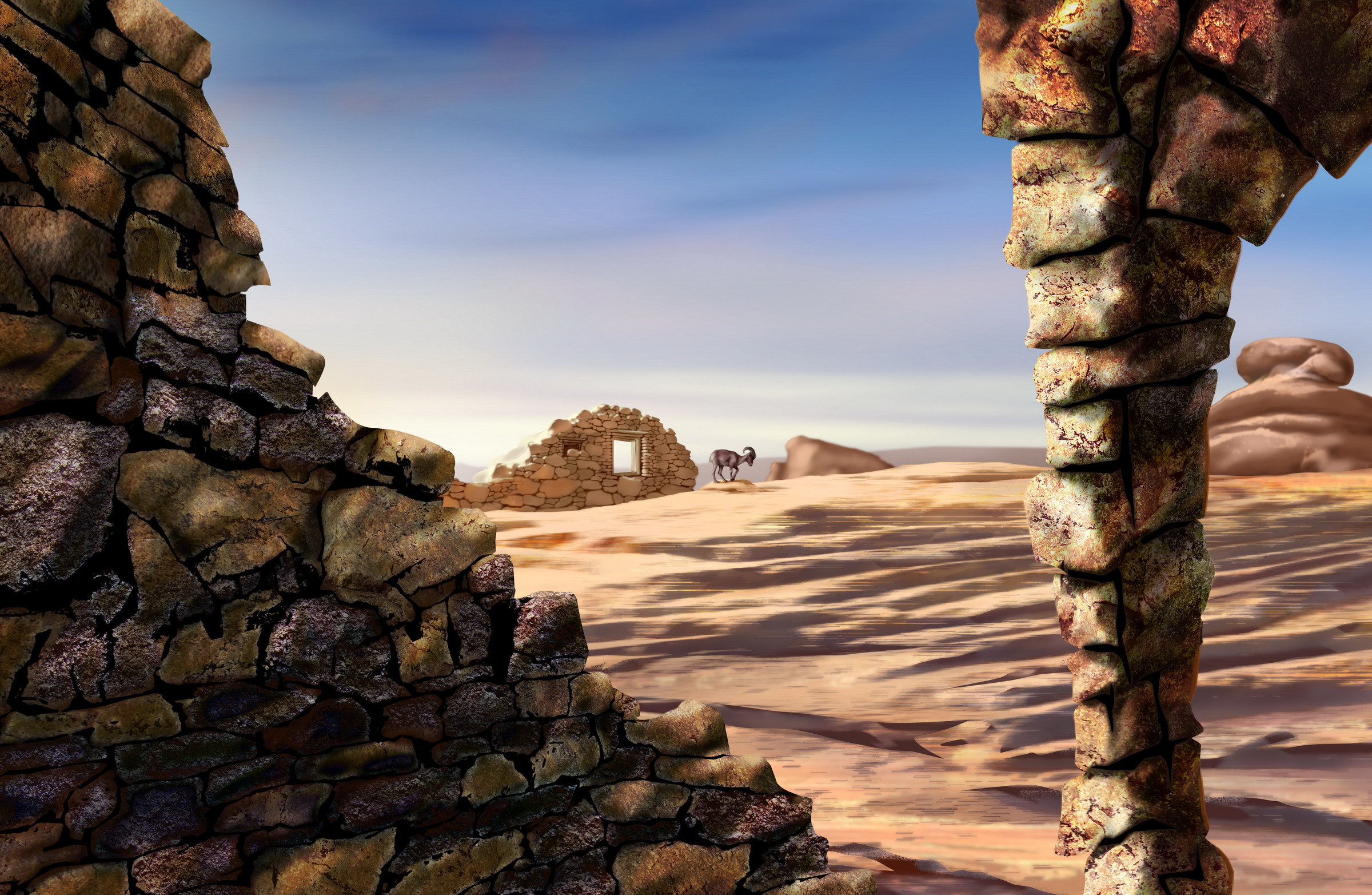 Рисованные обои