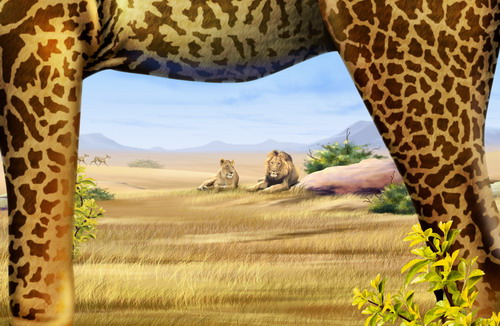 Рисованные обои