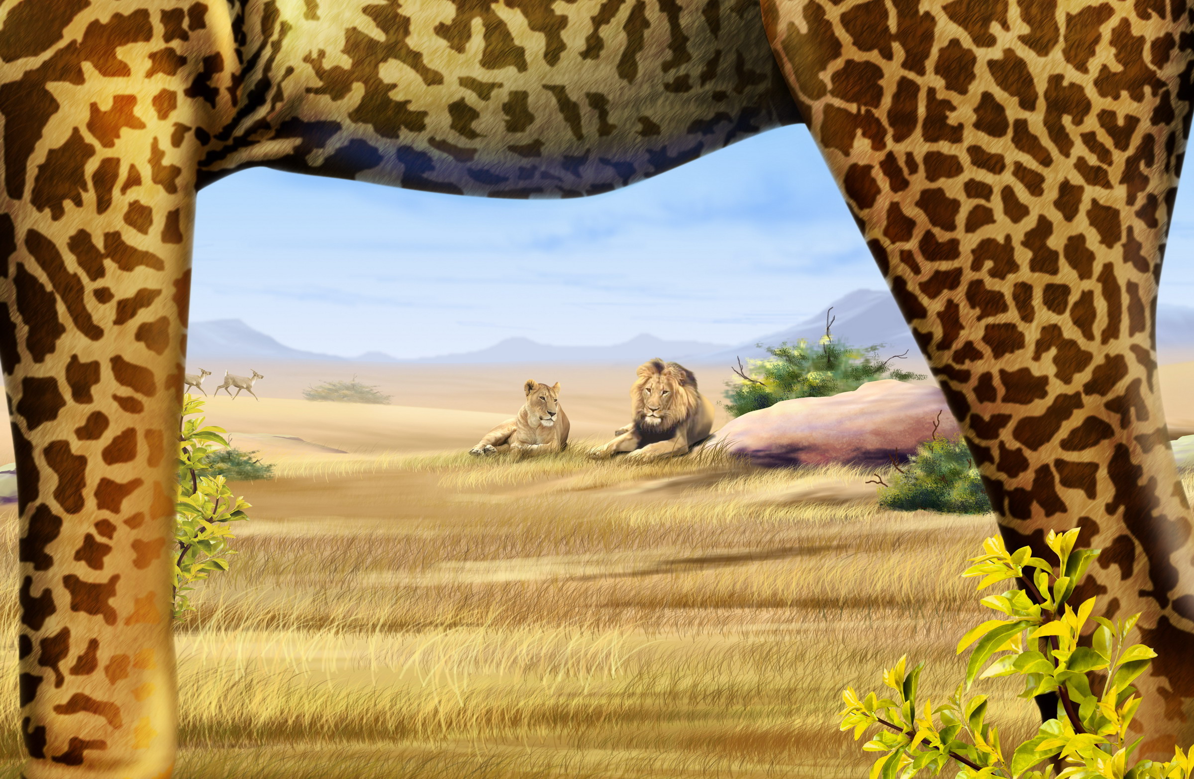 Рисованные обои