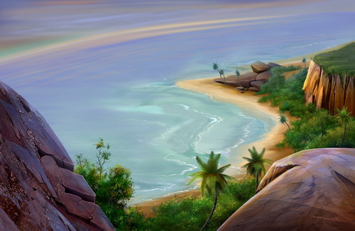 Рисованные обои