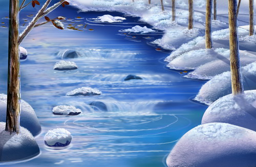 Рисованные обои