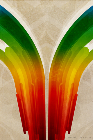 Обои для вашего iPhone - две радуги