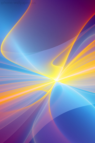 Обои для вашего iPhone - золотые линии на синем фоне