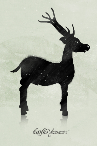 Обои для вашего iPhone - северный олень