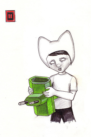 Обои для вашего iPhone - дети, не играйте с розетками!