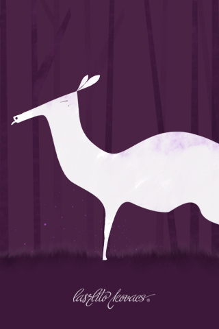 Обои для вашего iPhone - белая косуля