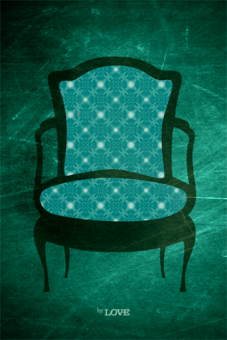 Обои для вашего iPhone - зеленый стул