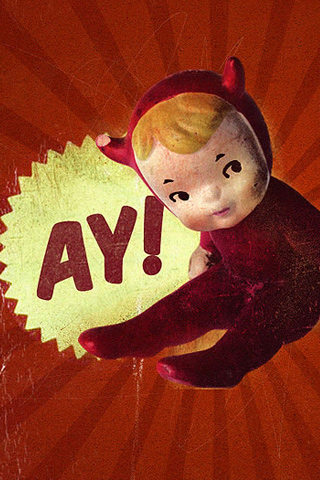 Обои для вашего iPhone - девочка-дьяволенок