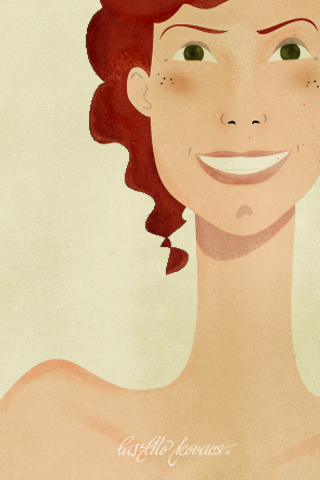 Обои для вашего iPhone - карикатурный портрет