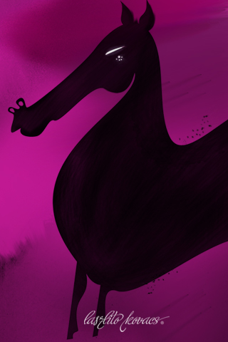 Обои для вашего iPhone - карикатурная лошадь
