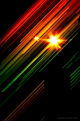 Обои для вашего iPhone - солнце в лучах радуги