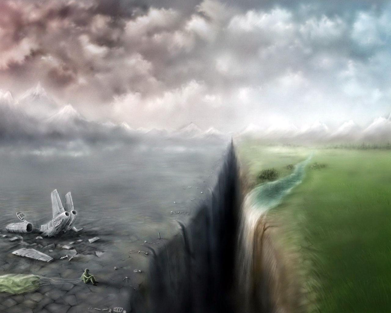 Рисованные обои