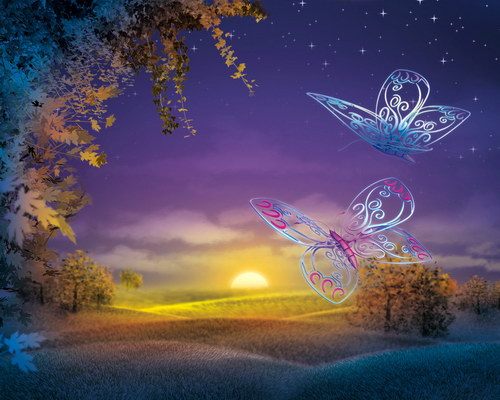 Рисованные обои